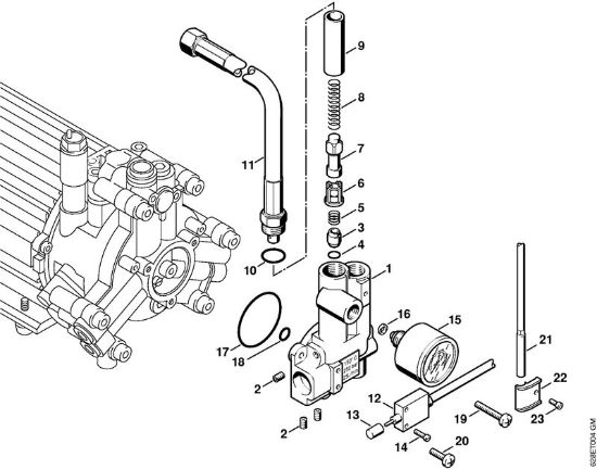 Unità  regolatrice di sicurezza Idropulitrice elettrica (RE) RE 560 W della marca STIHL